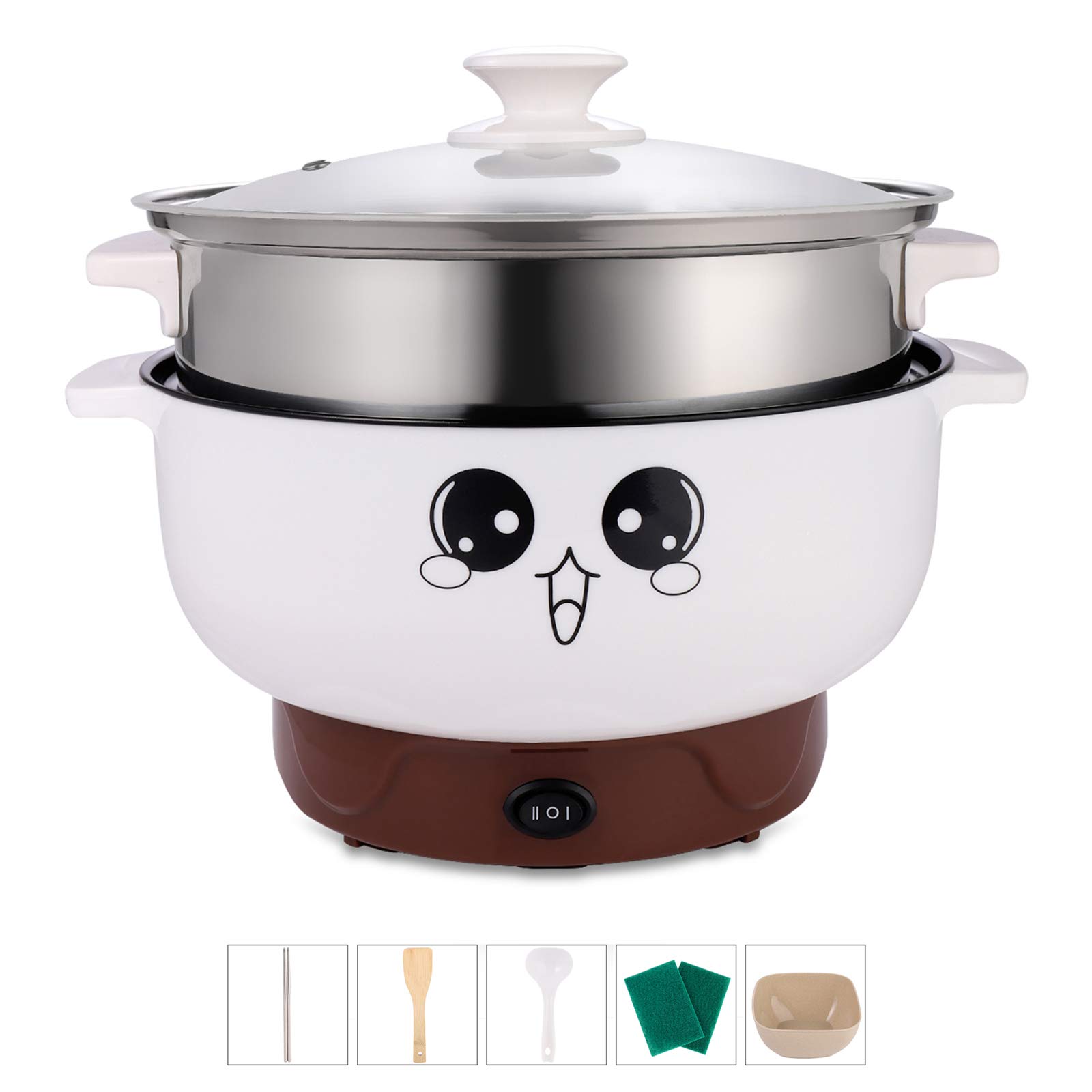 4-IN-1 Multifunction Electric Cooker for Noodles and Rice
| Electric Hot Pot Skillet Grill for Fried Food and Stew
| No
