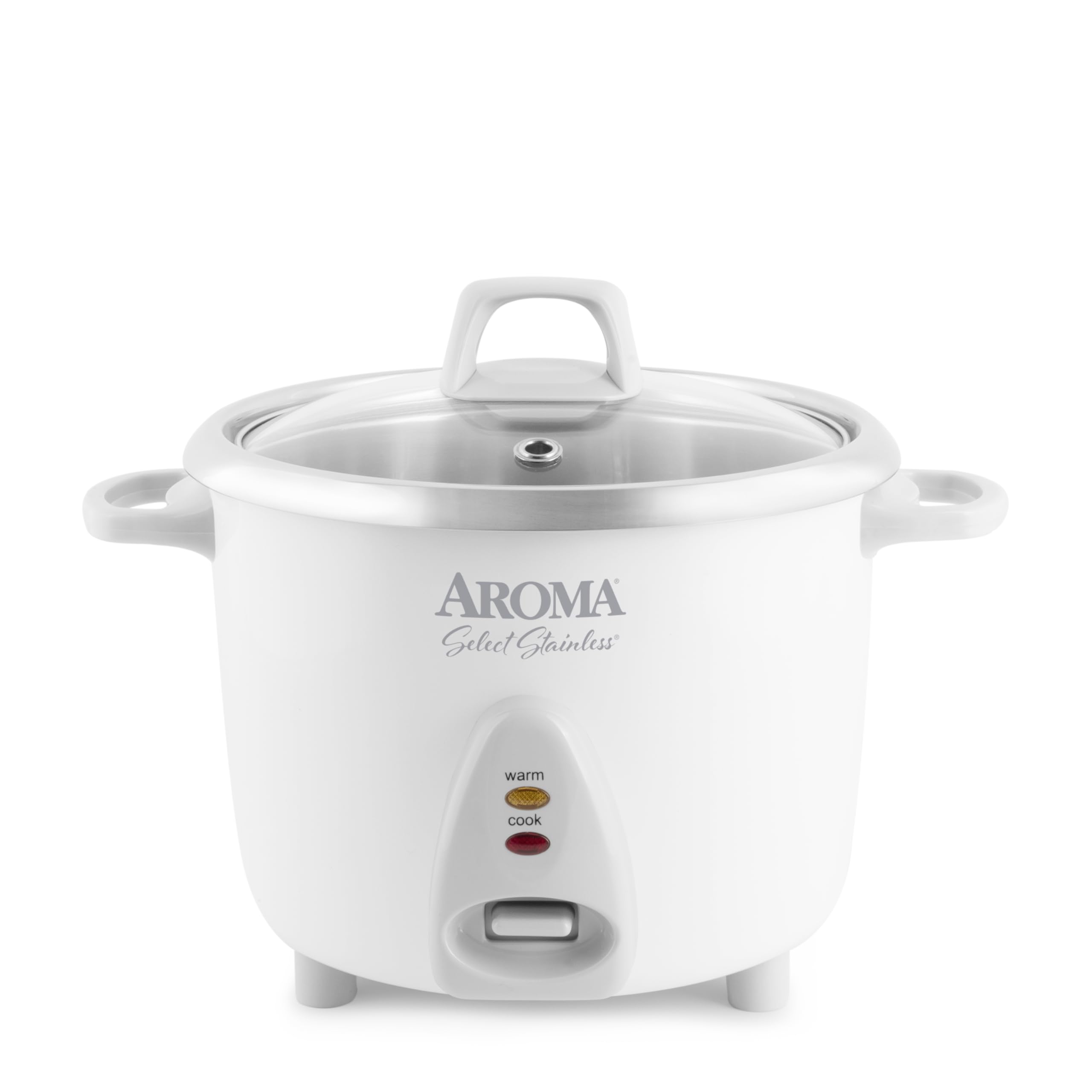 Aroma Housewares Select Stainless Steel Rice Cooker & Warmer for Cooking and Serving, 14 Cup Cooked / 3 Qt, ARC-757SG -